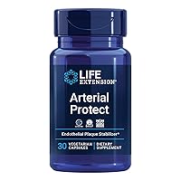 Arterial Protect - Blood Pressure Supplement for Heart Health - with gotu kola and Pycnogenol dried French maritime pine bark extracts - Gluten-Free, Non-GMO, Vegetarian - 30 capsules