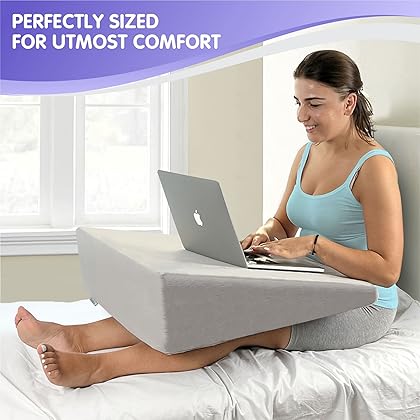 Bed Wedge Pillow Cooling Memory Foam Top –8