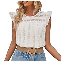 Womens Short Sleeve T Shirt Tops Basic Casual Tops Women Fashion Solid Casual Lace Slim Fit Small Flying Sleeve