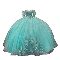 2024 Modern Lace Flower Patterns Ball Gown Sweetheart Quinceanera Evening Dresses Detachable Ruched Illusion Sleeve