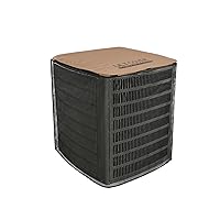 ULTCOVER 2 in 1 Full Mesh with Waterproof Fabric Top Air Conditioner Defender Cover 36W x 36D x 40H inch for Outside AC Units All Seasons Use