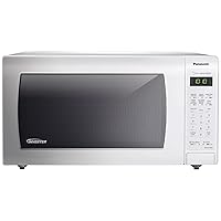 PANASONIC Countertop Microwave Oven with Inverter Technology, Genius Sensor, Turbo Defrost and 1250W of high cooking power – NN-SN736W – 1.6 cu. Ft. (White)