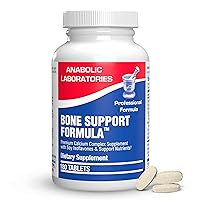 Anabolic Laboratories Bone Support Calcium Complex - 90 Tablets for Bone Health - Vitamins C, D, K, Zinc, Magnesium, and Calcium Supplement for Women and Men