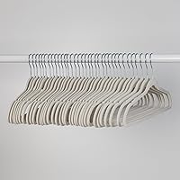 35-Pack Slim-Profile Non-Slip Velvet, Warm Grey Hanger, 35