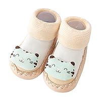 1 up Spring Children Infant Toddler Shoes Boys and Girls Cute Cartoon Bunny Cat Pattern Floor Sports Non Toddler Shoes 7