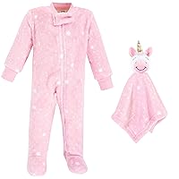 Hudson Baby Baby Girls' Flannel Plush Sleep and Play and Security Toy