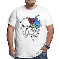 Anime Big Size Men's T Shirt Soul Anime Eater O-Neck Short-Sleeve Tee Tops Custom Tees Shirts