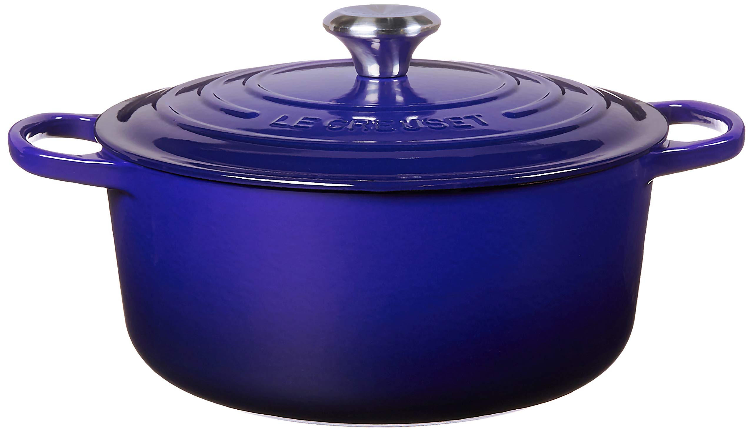 Le Creuset Enameled Cast Iron Signature Round Dutch Oven, 5.5 qt., Indigo