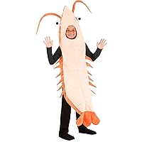 Fun Costumes Kid's Shrimp, Orange, Large