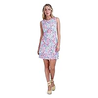 Stella Parker Women's Sleeveless Ruffle Hem Swing Dress