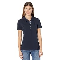 Tommy Hilfiger Women's Classic Polo (Standard and Plus Size), Navy, Large