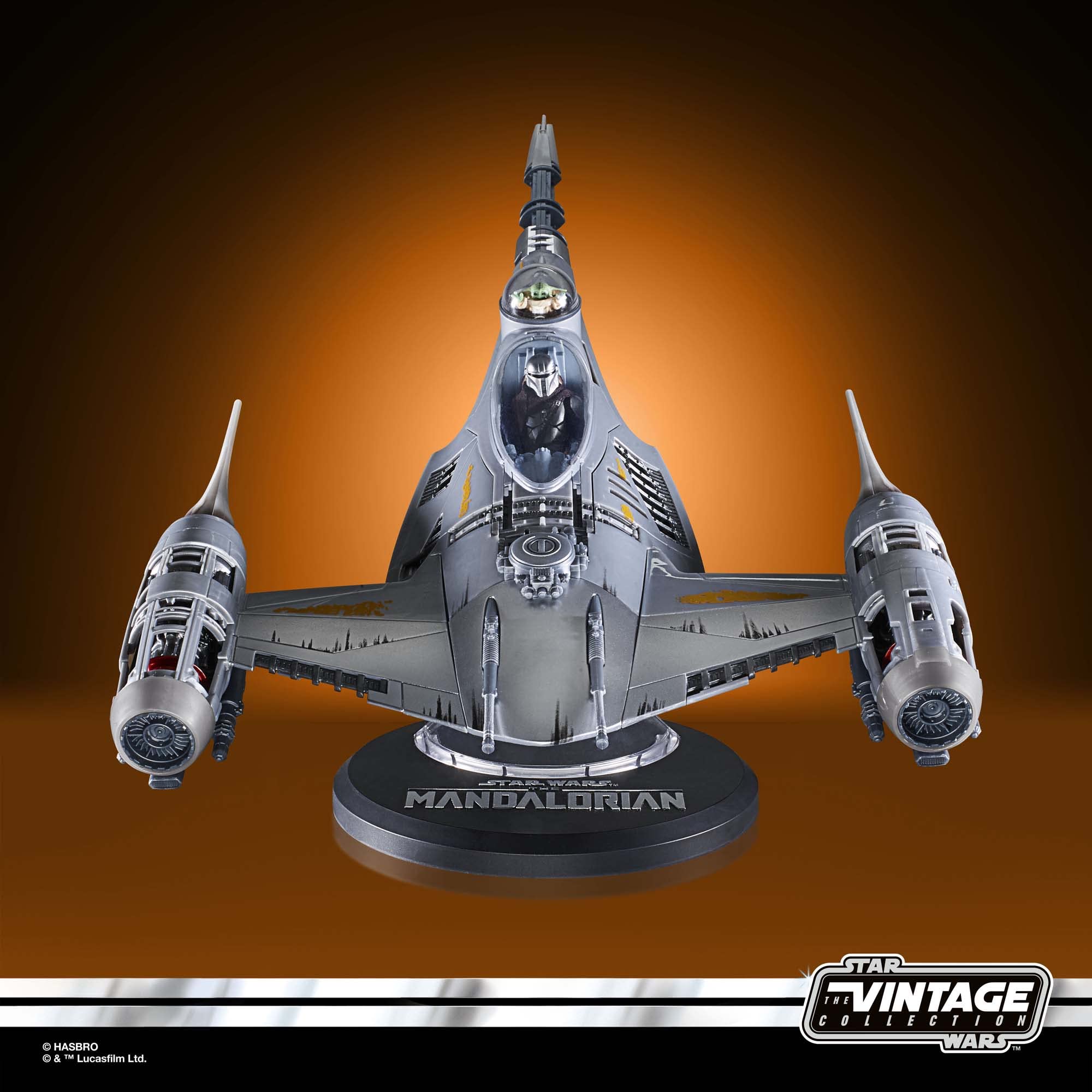 STAR WARS The Vintage Collection The Mandalorian’s N-1 Starfighter, The Mandalorian 3.75-Inch Vehicle & Action Figures, Ages 4 and Up