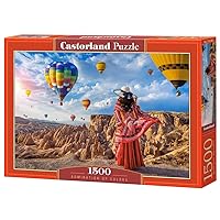 CASTORLAND 1500 Piece Jigsaw Puzzles, Admiration of Colors, Colorful Balloons, Landscape Puzzles, Scenic View, Adult Puzzle, Castorland C-152148-2