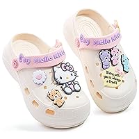 Hello Kitty Bears Clogs Slip on Water Shoes Casual Summer for Girls Toddlers Kids Children