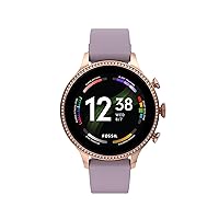 Fossil Gen 6 42mm Touchscreen Smart Watch for Women with Alexa Built-In, Fitness Tracker, Activity Tracker, Sleep Tracker, GPS, Speaker, Music Control, Smartphone Notifications