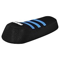 Enjoy Mfg Ribbed Seat Cover - Compatible Fit for Ariel Rider X-Class 52V Grizzly Electric Bike Black w/Ribs- #402 (All Black/Light Blue Ribs)