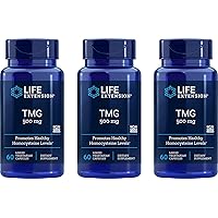 TMG Liquid Vegetarian Capsules, 500 mg, 60 Ct (Pack of 3)