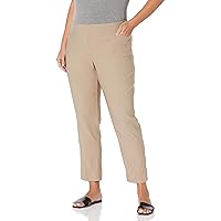 SLIM-SATION Women's Plus Size Pant with Real Front L Pockets