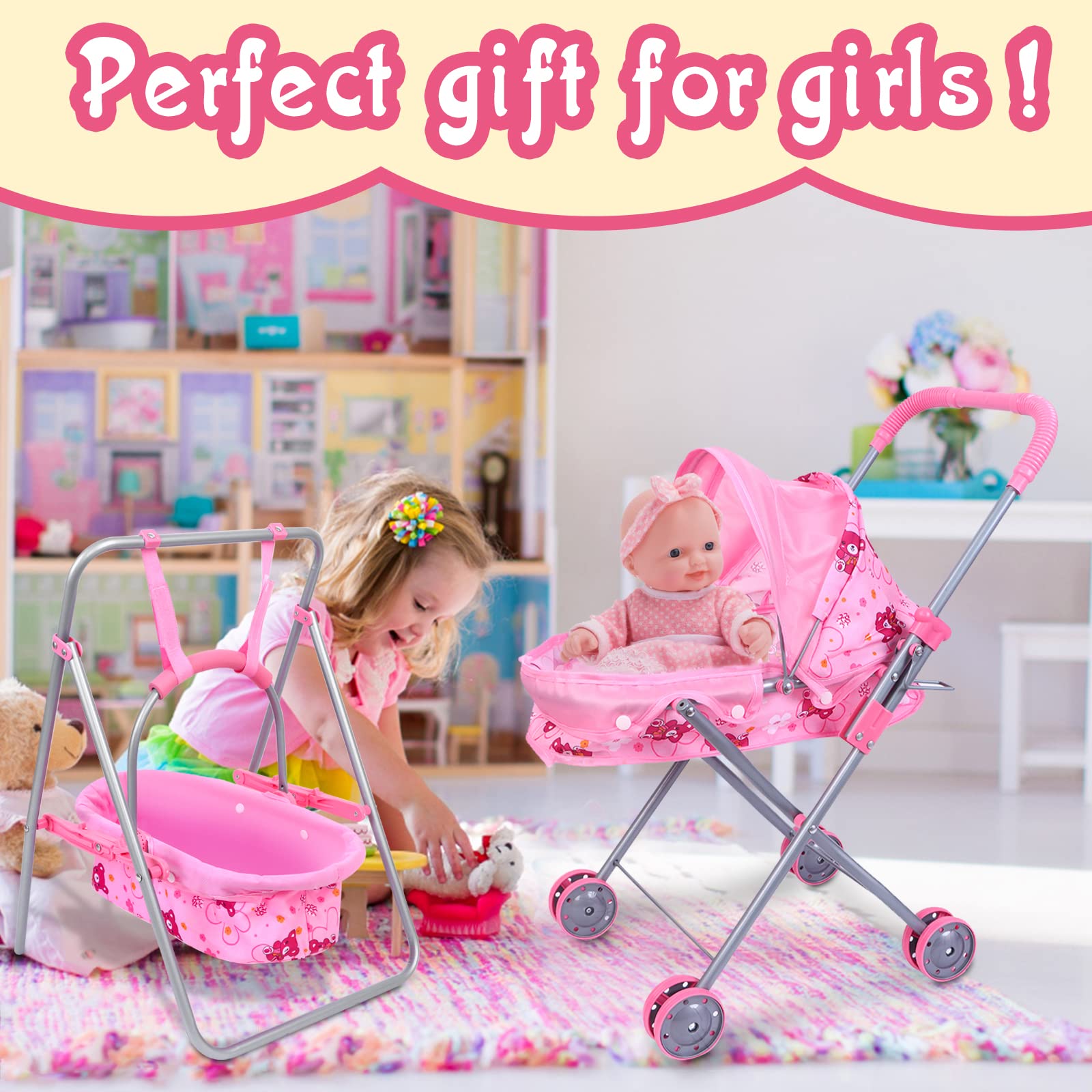 Stroller For Dolls Baby Doll Stroller Set Fits 16