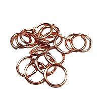 14 Ga Solid Copper 11 Mm I/d Jump Ring 43 P. 1 Oz Saw-Cut Made in USA
