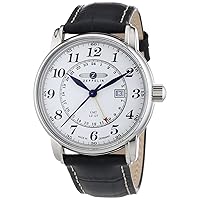 Zeppelin Herren-Armbanduhr XL LZ127 GRAF Analog Quarz Leder 76421