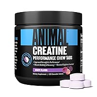 Animal Omega Omega 3 & 6 Supplement with Creatine Chews Tablets Enhanced with AstraGin 30 Day Pack