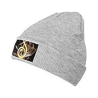 Unisex Beanie for Men and Women Music Note Knit Hat Winter Beanies Soft Warm Ski Hats