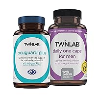 Twinlab Ocuguard Plus - Eye Supplement with Zinc, Vitamin A, Vitamin C, and Vitamin D - 60 Veggie Capsules TWL Men's Daily One 60 ct