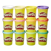 Play-Doh Bulk Spring Colors 12-Pack of Non-Toxic Modeling Compound, 4-Ounce Cans