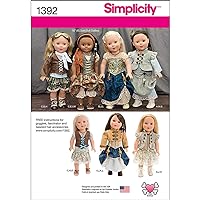 Simplicity Creative Patterns 1392 Steampunk Costume for 18-Inch Doll