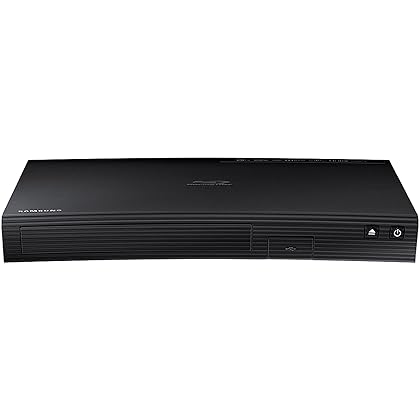Samsung Blu-ray DVD Disc Player With Built-in Wi-Fi 1080p & Full HD Upconversion, Plays Blu-ray Discs, DVDs & CDs, Plus 6Ft High Speed HDMI Cable, Black Finish