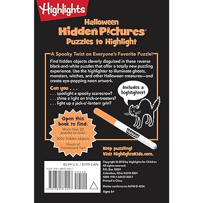 Halloween Hidden Pictures Puzzles to Highlight (Highlights™ Hidden Pictures® Puzzles to Highlight Activity Books)