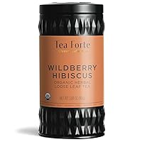 Tea Forte Loose Leaf Herbal Tea (Wildberry Hibiscus, Loose Tea Canister)