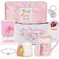 4MELLY Best Mom Ever Mug Gifts Mothers Day Gift from Daughter or Son Gifts Basket for New Mom Unique Gifts Set for Mom Christmas Birthday Thanksgiving Gifts