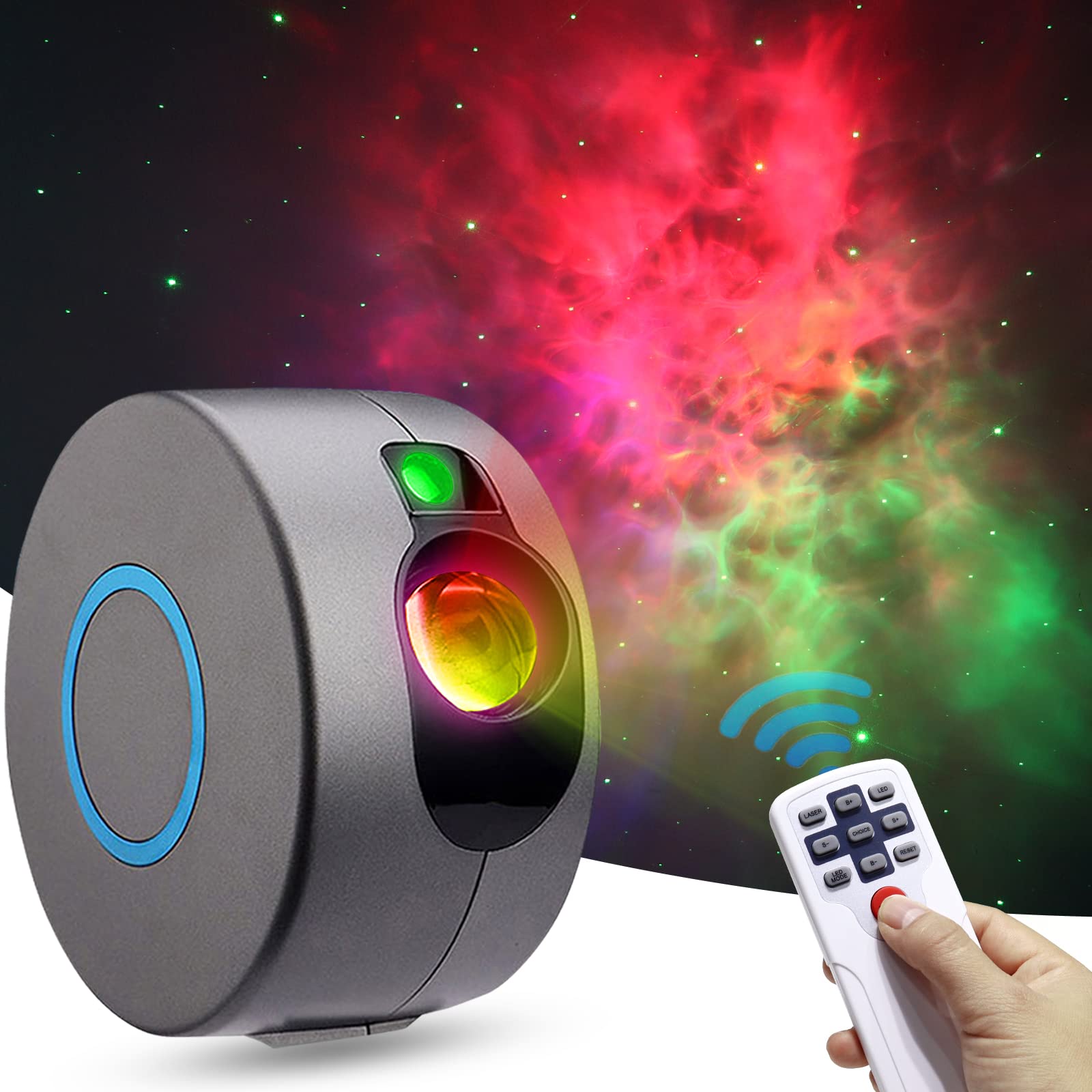 Night Light Star Projector,Galaxy Projector with Remote Control,Sunyark Starlight Projector with Nebula Cloud and Star for Bedroom/Birthday/Party
