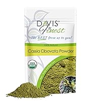 Davis Finest Cassia Obovata Powder for Hair - Natural Strengthening Thickening Volumizing Shine Conditioner - Neutral Henna Blonde Color Hair Dye Enhancer 100 Gram