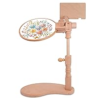 Nurge Adjustable Embroidery Table Stand, Cross Stitch Hoop Stand for Lap or  Table Top Cross Stitch or Tapestry , Embroidery Hoop Holder. Hand Polished