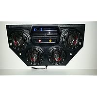 Golf Cart UTV Overhead Stereo Console Bluetooth Four Speakers Sound System