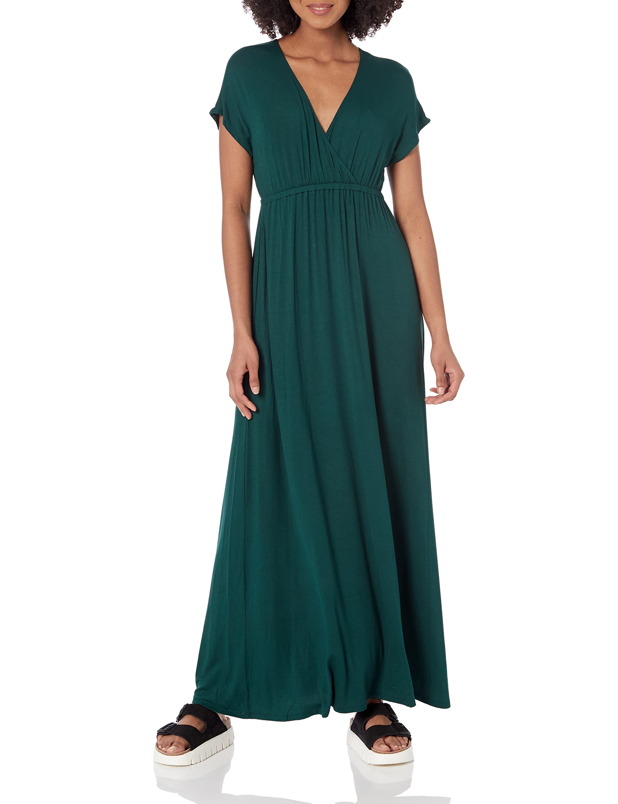 Amazon Essentials Women's Waisted Maxi Dress (Available in Plus Size)