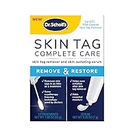 Dr. Scholl's Complete Care Skin TAG Remover, 12 Ct // Removes Skin Tags & Restores Skin's Appearance, FDA-Cleared, Clinically Proven, 12 Treatments Plus Hydrating Serum