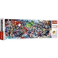 Trefl 916 29047 Marvel Avengers 1000 Teile, Panorama, Premium Quality, für Erwachsene und Kinder ab 12 Jahren 1000pcs Join Universe, Coloured