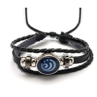 Original God Peripheral Bracelet Lady Girl Wristband Jewelry Anime Game God'S Eye 7 Element Glass Cabochon Bracelet Gift