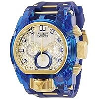 Invicta Mens Bolt Quartz Watch, Blue, 29998