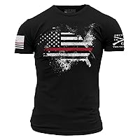 Grunt Style Red Line American Acid Men's T-Shirt