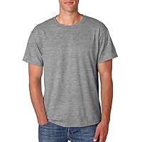 Men's Heavyweight Crewneck T-Shirt, Oxford, XXXX-Large