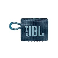 JBL Go 3: Portable Speaker with Bluetooth, Builtin Battery, Waterproof and Dustproof Feature Blue JBLGO3BLUAM JBL Go 3: Portable Speaker with Bluetooth, Builtin Battery, Waterproof and Dustproof Feature Blue JBLGO3BLUAM