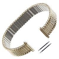 Gilden Ladies Expansion 12-16mm Extra-Long Gold-Plated Stainless Steel Watch Band 140-YL