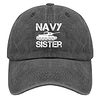 Navy Sister Golf Hat Baseball Hats for Men Pigment Black Black Hat Women Gifts for Girlfriends Workout Hats