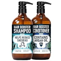 NATURALA BIOTIN Anti-Thinning Shampoo and Conditioner Set - Shampoo and Conditioner for Hair Loss (16oz x 2), Sulfate Free Shampoo and Conditioner with Biotin, For All Hair Types, Men and Women