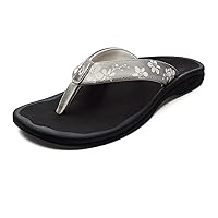 OLUKAI Ohana Women's Beach Sandals, Quick-Dry Flip-Flop Slides, Water Resistant, Wet Grip Soles & Compression Molded Footbed